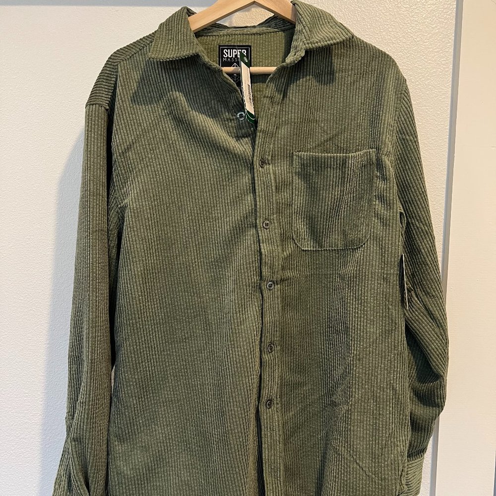 Corduroy Long sleeve button down - Men's medium